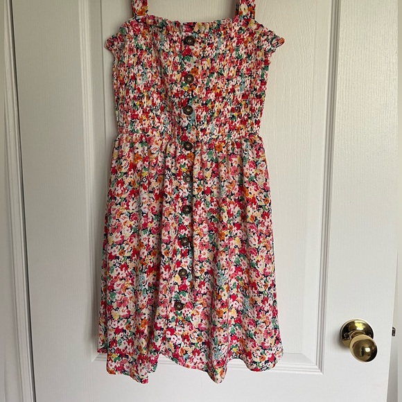 MINI FLORAL BUTTONED DRESS - Picture 2 of 5